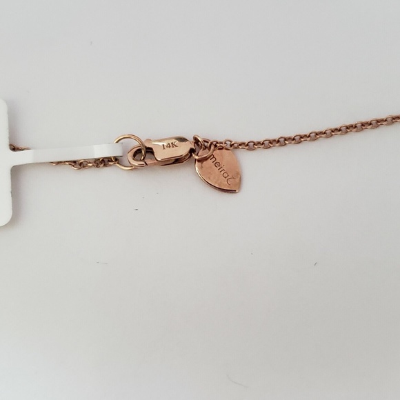 Meira T 14K Rose Gold Diamond 0.31 CTW Opal 1.02 CTW Pendant Necklace - Picture 8 of 8